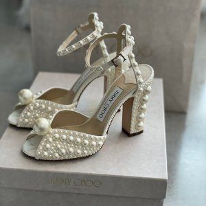 Jimmy Choo Sacaria 100 36.5 White